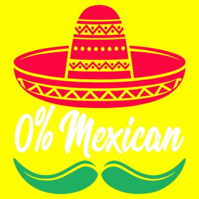 0% Mexican Funny Cinco De Mayo T-Shirt