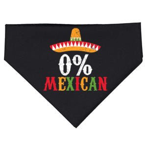 0% Mexican Fiesta Party Happy Cinco De Mayo USA-Made Doggie Bandana