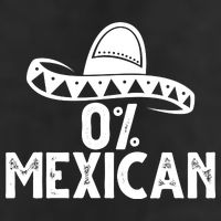 0% Mexican Funny Cinco De Mayo 7 Panel Mesh Trucker Snapback Hat