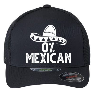 0% Mexican Funny Cinco De Mayo Flexfit Unipanel Trucker Cap