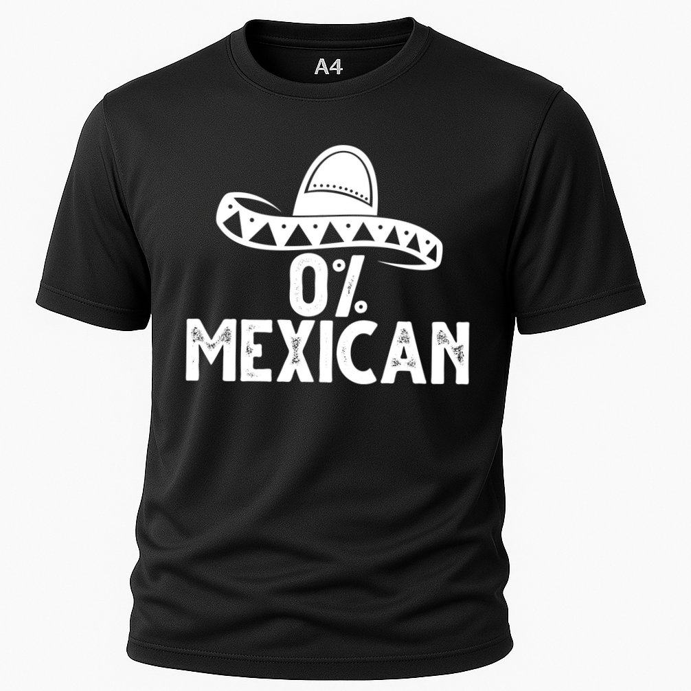0% Mexican Funny Cinco De Mayo Cooling Performance Crew T-Shirt