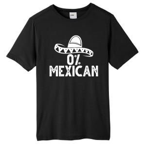 0% Mexican Funny Cinco De Mayo Tall Fusion ChromaSoft Performance T-Shirt