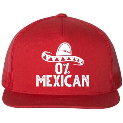 0% Mexican Funny Cinco De Mayo Flatbill Hat