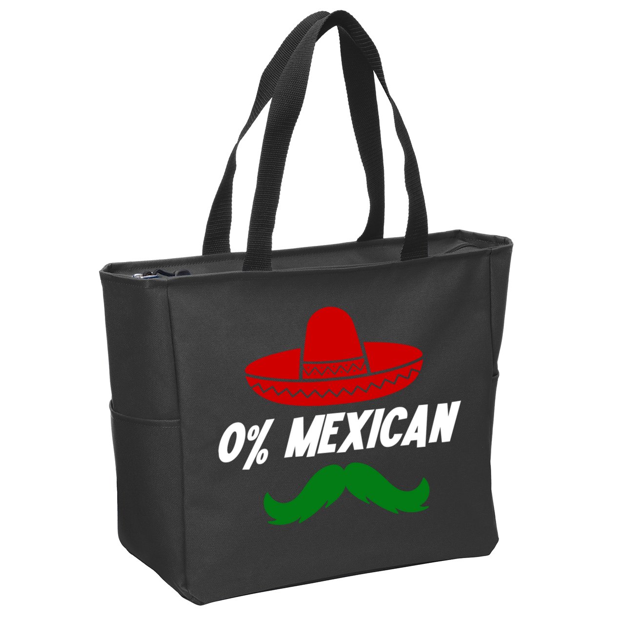 0% Mexican Fiesta Party Cinco De Mayo Funny Zip Tote Bag