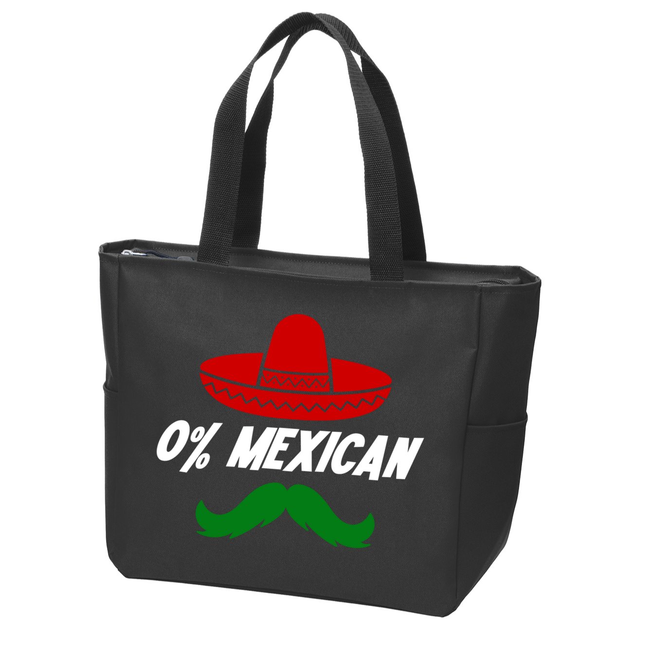 0% Mexican Fiesta Party Cinco De Mayo Funny Zip Tote Bag