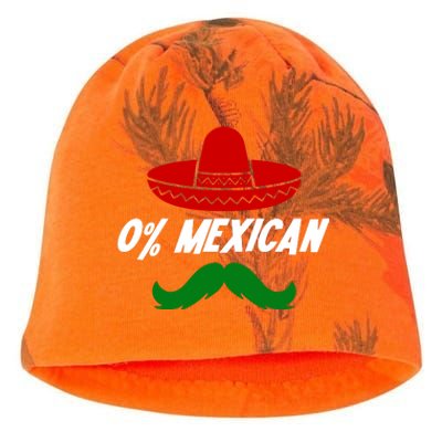 0% Mexican Fiesta Party Cinco De Mayo Funny Kati - Camo Knit Beanie