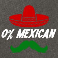 0% Mexican Fiesta Party Cinco De Mayo Funny Cotton Canvas Backpack
