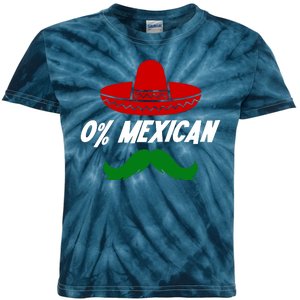 0% Mexican Fiesta Party Cinco De Mayo Funny Kids Tie-Dye T-Shirt