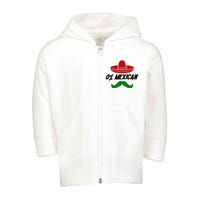 0% Mexican Fiesta Party Cinco De Mayo Funny Toddler Zip Fleece Hoodie