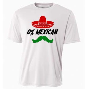 0% Mexican Fiesta Party Cinco De Mayo Funny Cooling Performance Crew T-Shirt