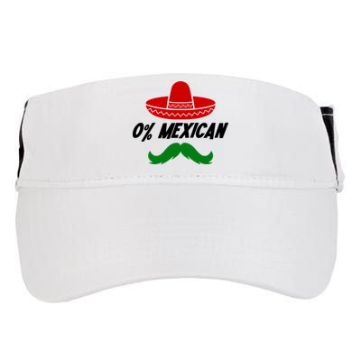 0% Mexican Fiesta Party Cinco De Mayo Funny Adult Drive Performance Visor