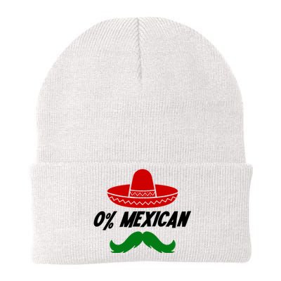 0% Mexican Fiesta Party Cinco De Mayo Funny Knit Cap Winter Beanie