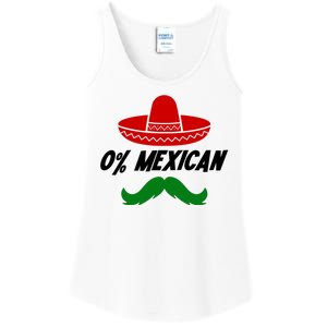 0% Mexican Fiesta Party Cinco De Mayo Funny Ladies Essential Tank