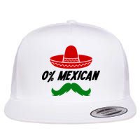 0% Mexican Fiesta Party Cinco De Mayo Funny Flatbill Hat