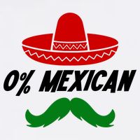 0% Mexican Fiesta Party Cinco De Mayo Funny Flatbill Hat