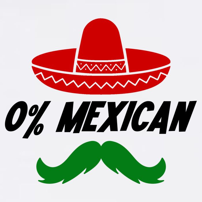 0% Mexican Fiesta Party Cinco De Mayo Funny Flatbill Hat