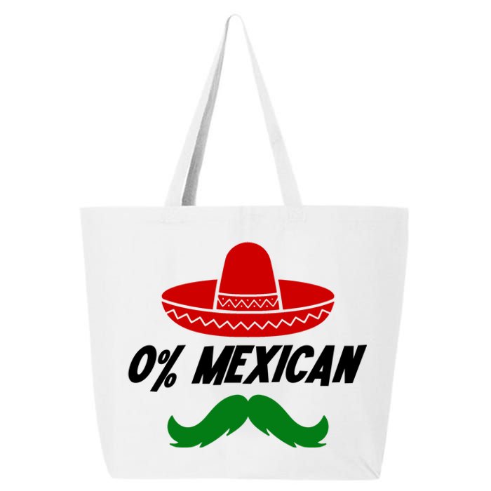 0% Mexican Fiesta Party Cinco De Mayo Funny 25L Jumbo Tote