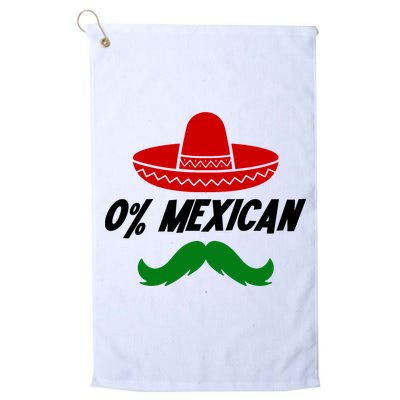 0% Mexican Fiesta Party Cinco De Mayo Funny Golf Towel