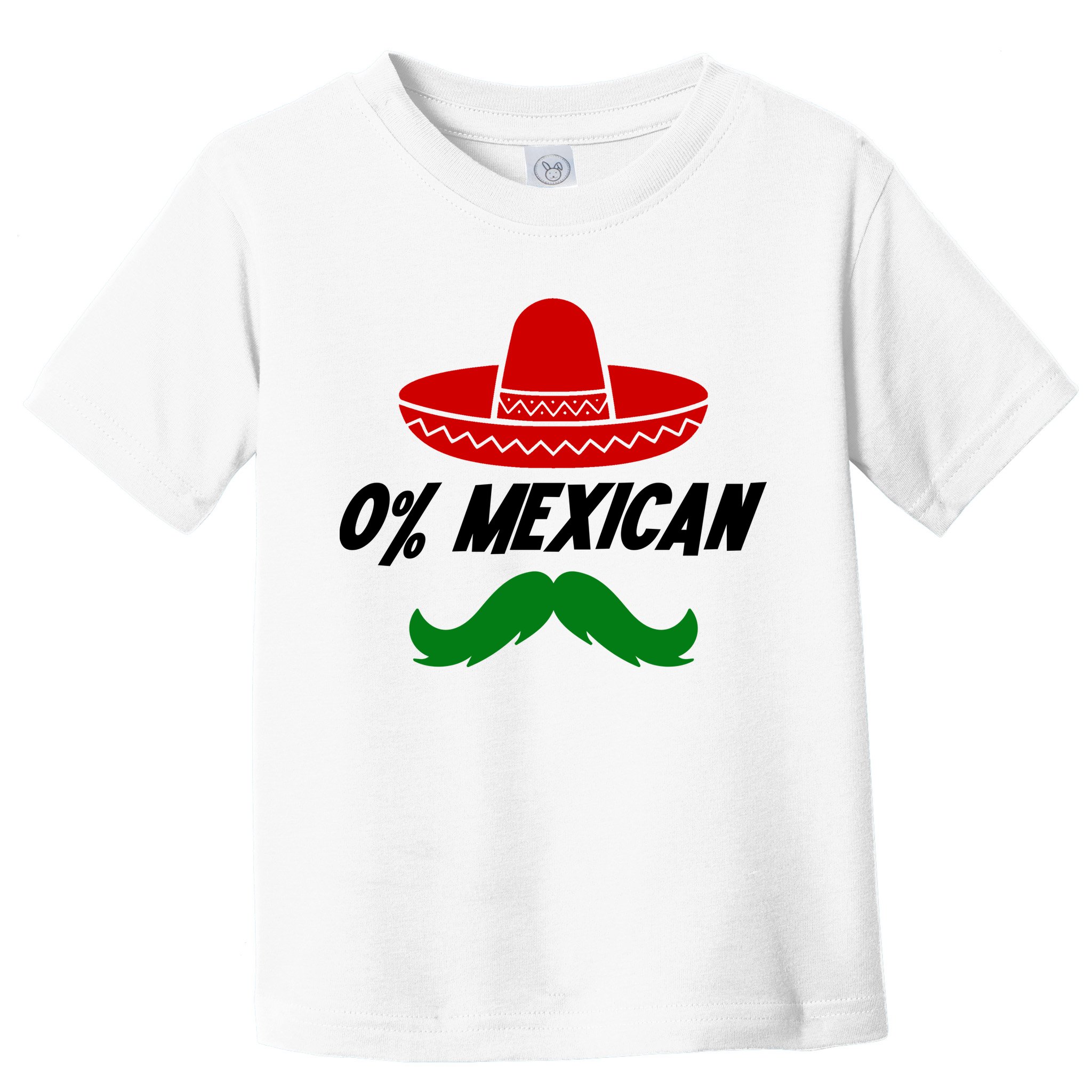 0% Mexican Fiesta Party Cinco De Mayo Funny Toddler T-Shirt