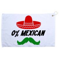 0% Mexican Fiesta Party Cinco De Mayo Funny Grommeted Golf Towel