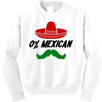 0% Mexican Fiesta Party Cinco De Mayo Funny Kids Sweatshirt