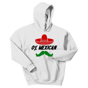 0% Mexican Fiesta Party Cinco De Mayo Funny Kids Hoodie