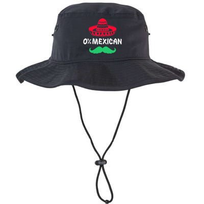 0% Mexican With Sombrero And Mustache For Cinco De Mayo Legacy Cool Fit Booney Bucket Hat