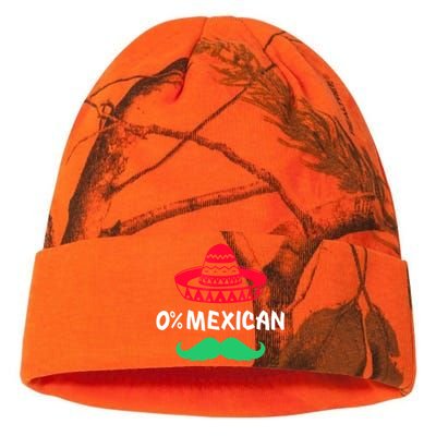 0% Mexican With Sombrero And Mustache For Cinco De Mayo Kati Licensed 12" Camo Beanie