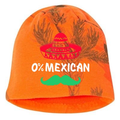 0% Mexican With Sombrero And Mustache For Cinco De Mayo Kati - Camo Knit Beanie