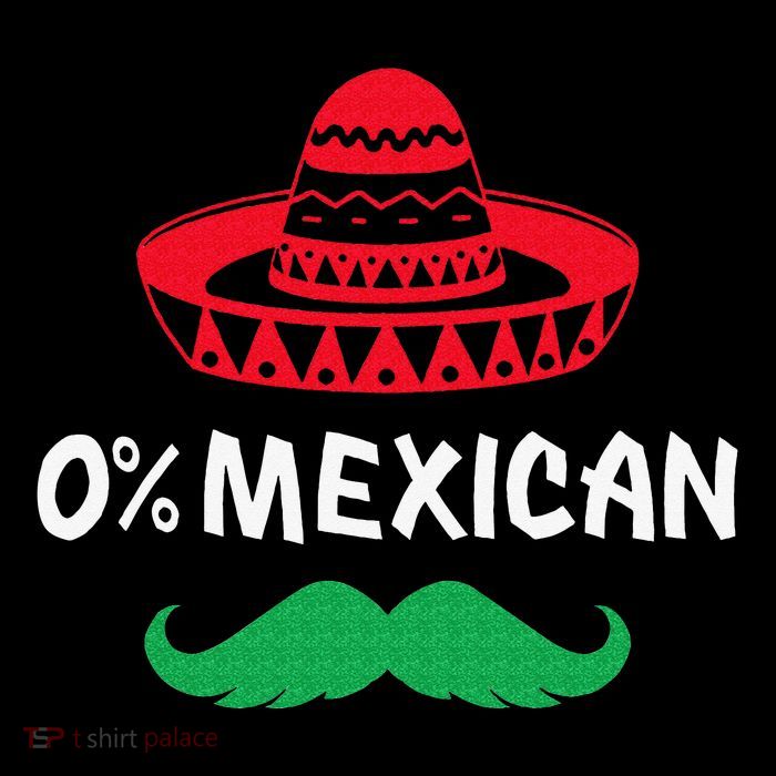 0 Mexican with sombrero and mustache for Cinco de Mayo 7-Panel Snapback Hat