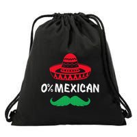 0 Mexican with sombrero and mustache for Cinco de Mayo Drawstring Bag