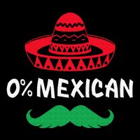 0 Mexican with sombrero and mustache for Cinco de Mayo Drawstring Bag