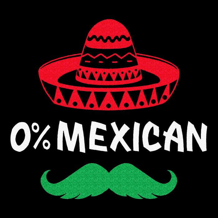 0 Mexican with sombrero and mustache for Cinco de Mayo Drawstring Bag