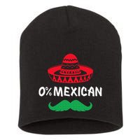 0 Mexican with sombrero and mustache for Cinco de Mayo Short Acrylic Beanie