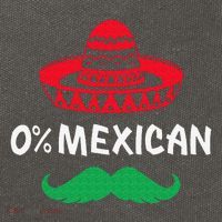 0 Mexican with sombrero and mustache for Cinco de Mayo Cotton Canvas Backpack
