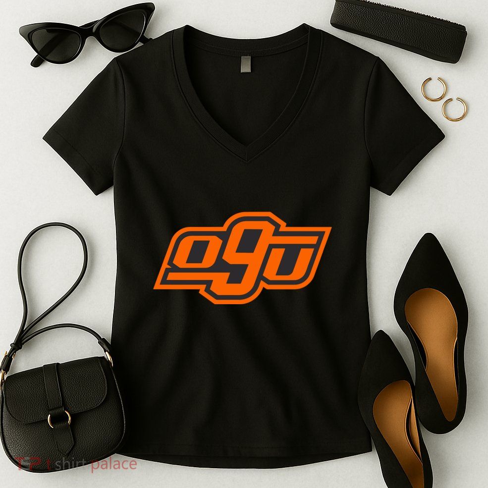 09 Okie Lite Fire Gundy Women's V-Neck T-Shirt