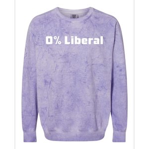 0 Percent Liberal Colorblast Crewneck Sweatshirt