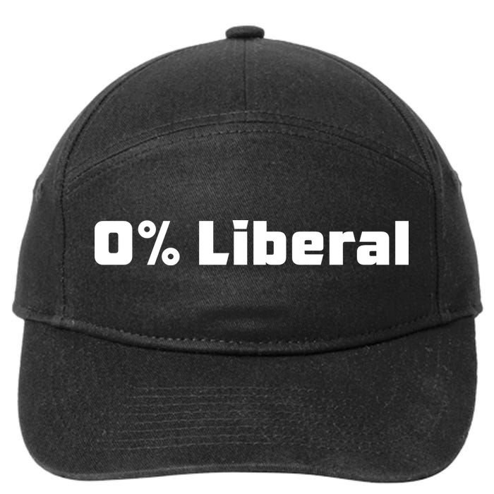 0 Percent Liberal 7-Panel Snapback Hat