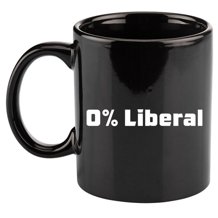 0 Percent Liberal 11oz C Handle Ceramic Mug