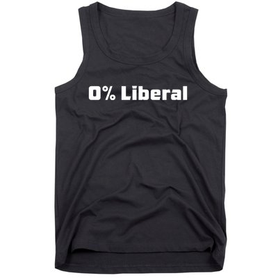 0 Percent Liberal Tank Top