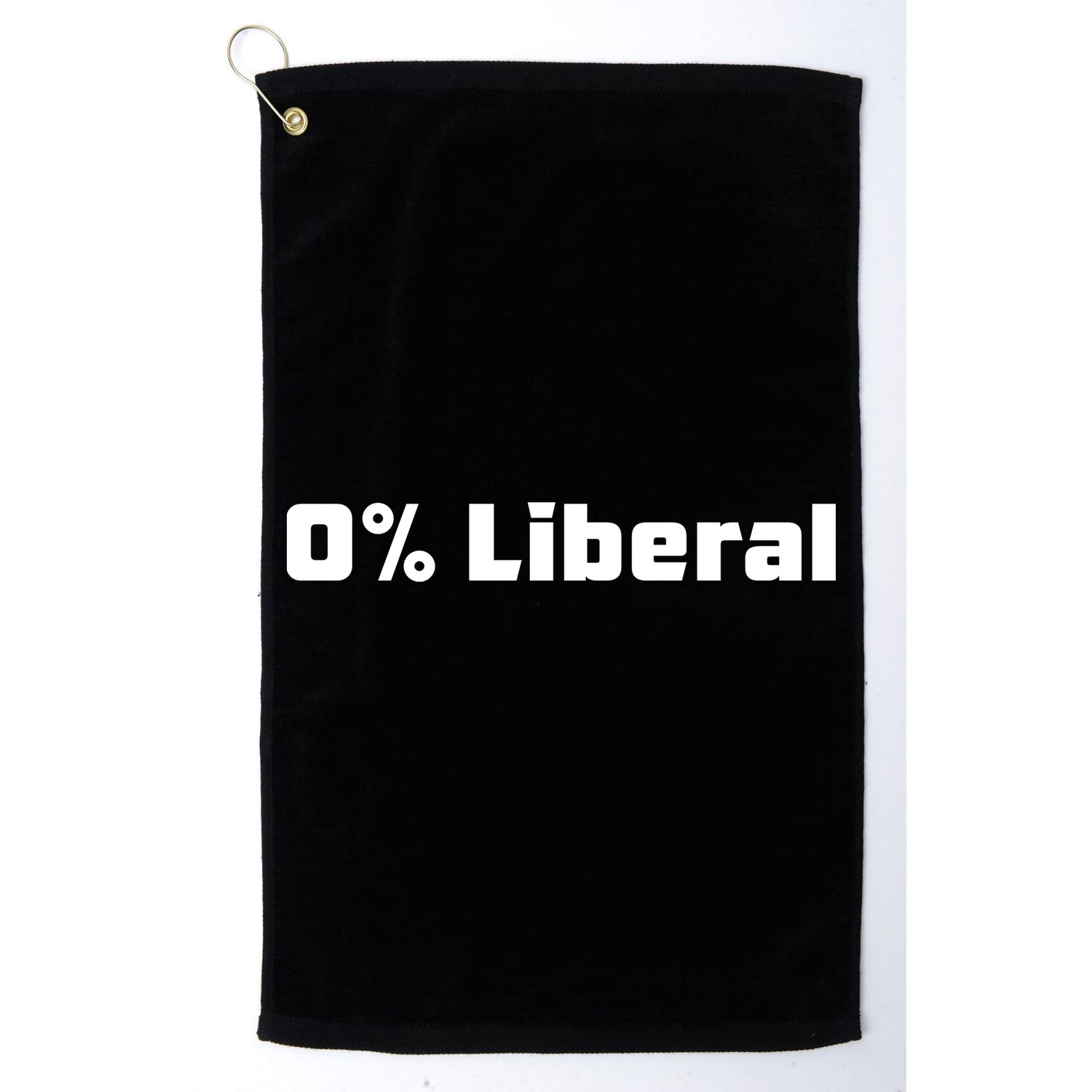 0 Percent Liberal Golf Towel