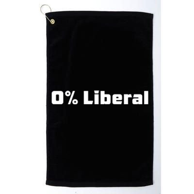 0 Percent Liberal Platinum Collection Golf Towel