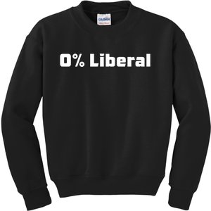 0 Percent Liberal Kids Sweatshirt