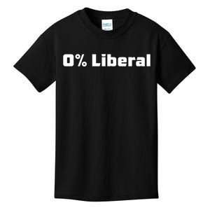 0 Percent Liberal Kids T-Shirt