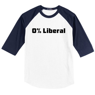 0 Percent Liberal Baseball Sleeve Shirt