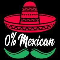 0 Percent Mexican Funny Womens Tank Top