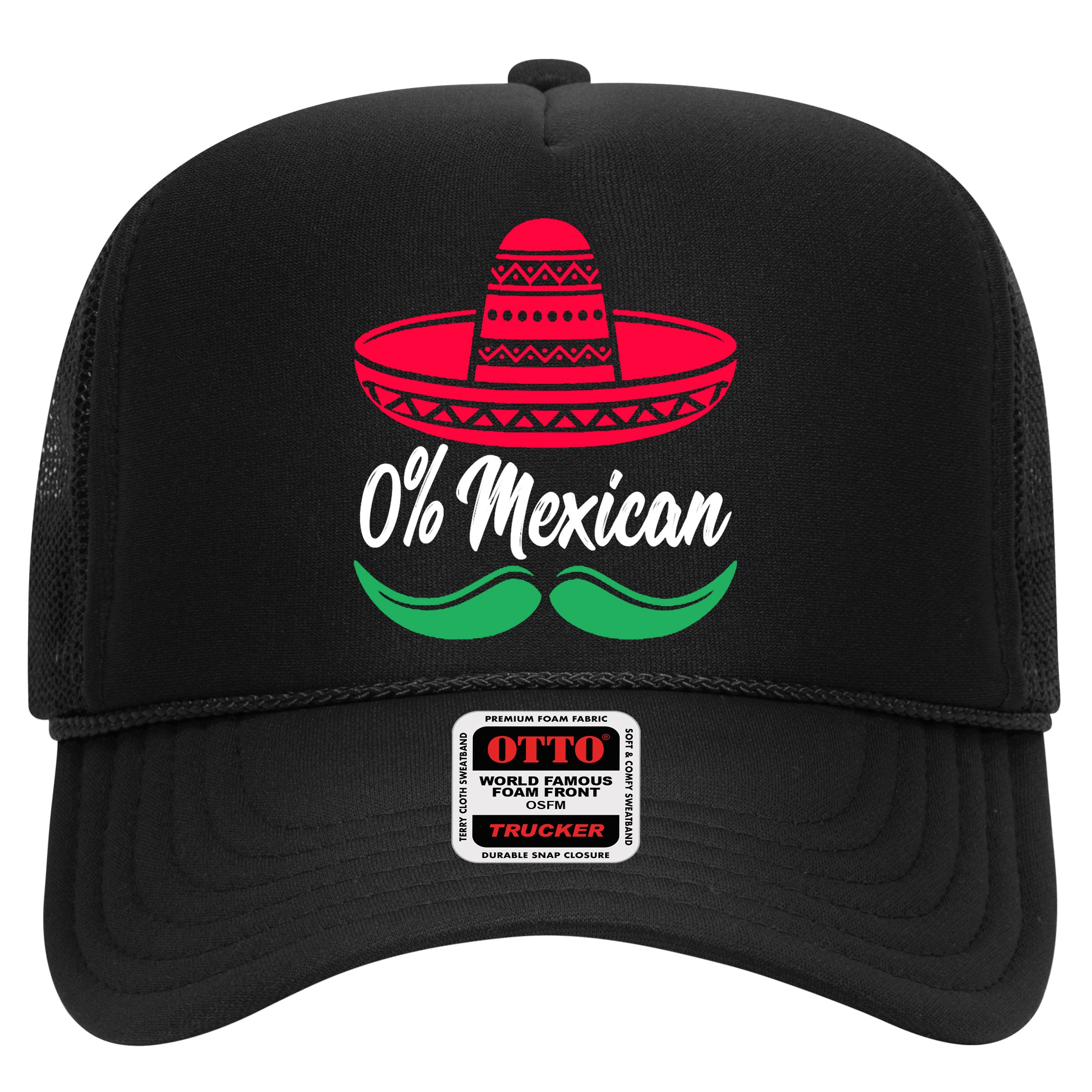 0 Percent Mexican Funny Hat