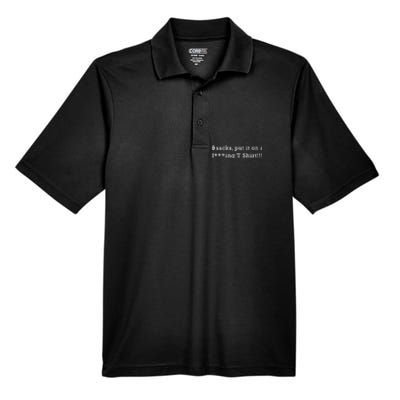 0 Sacks Put It On A ! Zero Sacks Men's Origin Performance Pique Polo