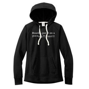 0 Sacks Put It On A ! Zero Sacks Women's Fleece Hoodie