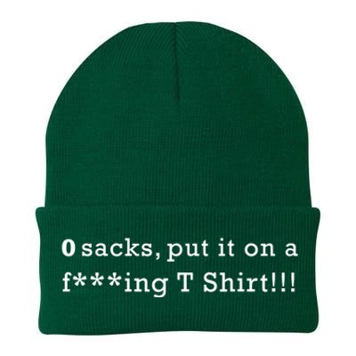 0 Sacks Put It On A ! Zero Sacks Knit Cap Winter Beanie